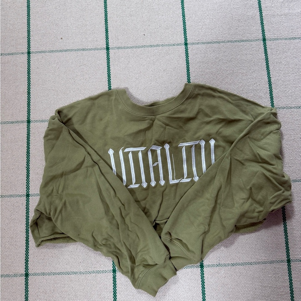Vitality crop crewneck